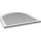 Ekena Millwork Round Top Surface Mount PVC Gable Vent: Functional, w/ 2"W x 1-1/2"P Brickmould Frame, 32"W x 34"H GVPRT32X3402SF - alternate 2